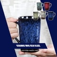 thumbnail image 4 of Bewildely Taza de cerámica de estilo japonés, recipientes para líquidos, cerámica, bebida, agua, bebida, taza para beber, contenedor para beber Mostrada Amarillo Bewildely HA081118-03, 4 of 6