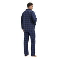 thumbnail image 5 of GLOBAL Men's Long Sleeve Flannel Pajamas Sets 100% Cotton Sleepwear Top and Bottom, Size S-3XL, 5 of 5
