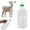 A, variant on Narrow Mouth Water Bottle,850ml Milk Bottle Calf Goat Milk Feeder Bottle Baby Milk Feeding Screw On Teat Feeder Detachable Nipple Sheep Replacement Bottle With Hand