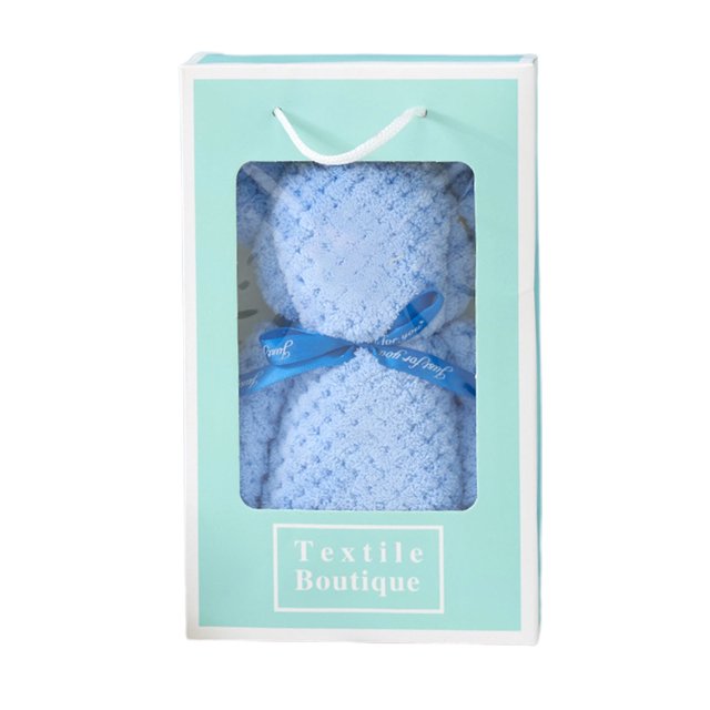 Toallas YangJinLian con forma de oso, suaves toallas de mano de coral, toallas de cocina, set de regalo para bodas, cumpleaños, festividades, recuerdos.