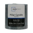 thumbnail image 2 of (2 pack) Mainstays Scented Mottled Pillar Candle, 3 x 3 inches, Blue, Garden Rain, 2 of 6