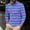 Blue, variant on COSFO Casual Polo Shirts for Men Big And Tall Long Sleeve Mesh Striped Tops Quarter Zip Pullover Collared Relaxed Fit Graphic Tees