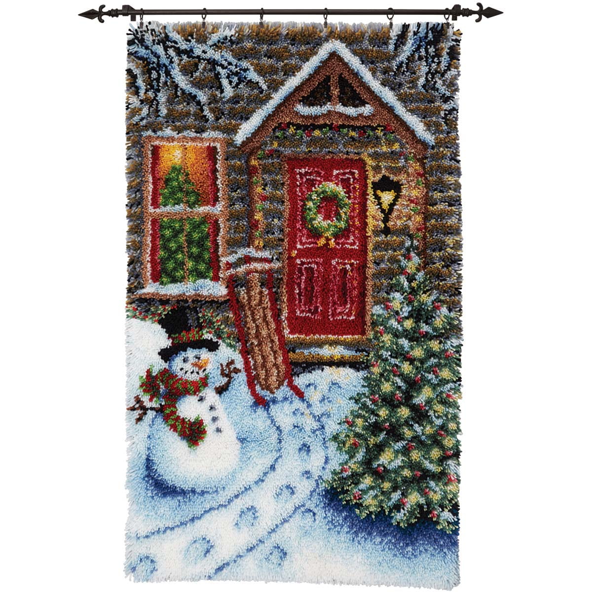 Herrschners® Holiday Door Latch Hook Kit