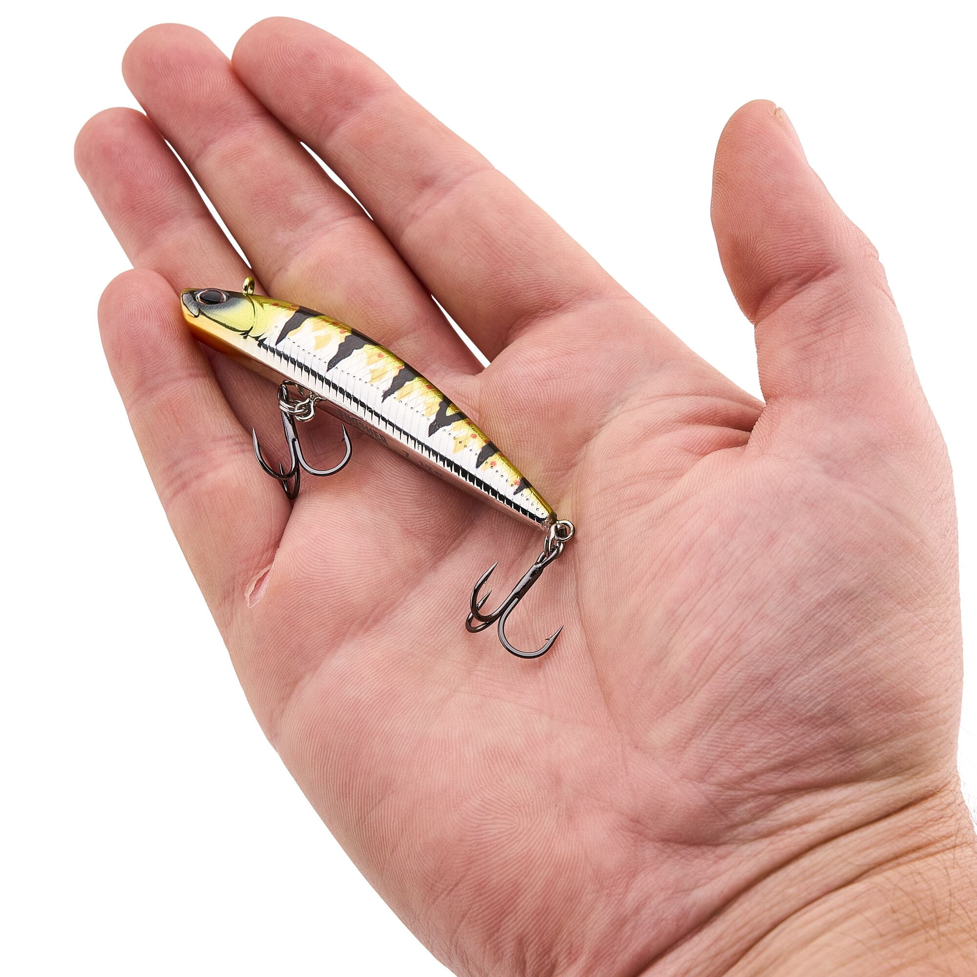 Berkley Finisher, 2.75 in, Glide Baits, Chrome Perch (1 Count)