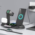 thumbnail image 4 of Cargador Inalámbrico Dispositivo de carga 3 en 1 giratorio de 360 ​​grados para iPhone Apple Watch (negro), 4 of 7