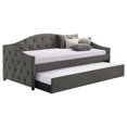 thumbnail image 3 of Sadie Upholstered Twin Daybed with Trundle Grey, 3 of 9