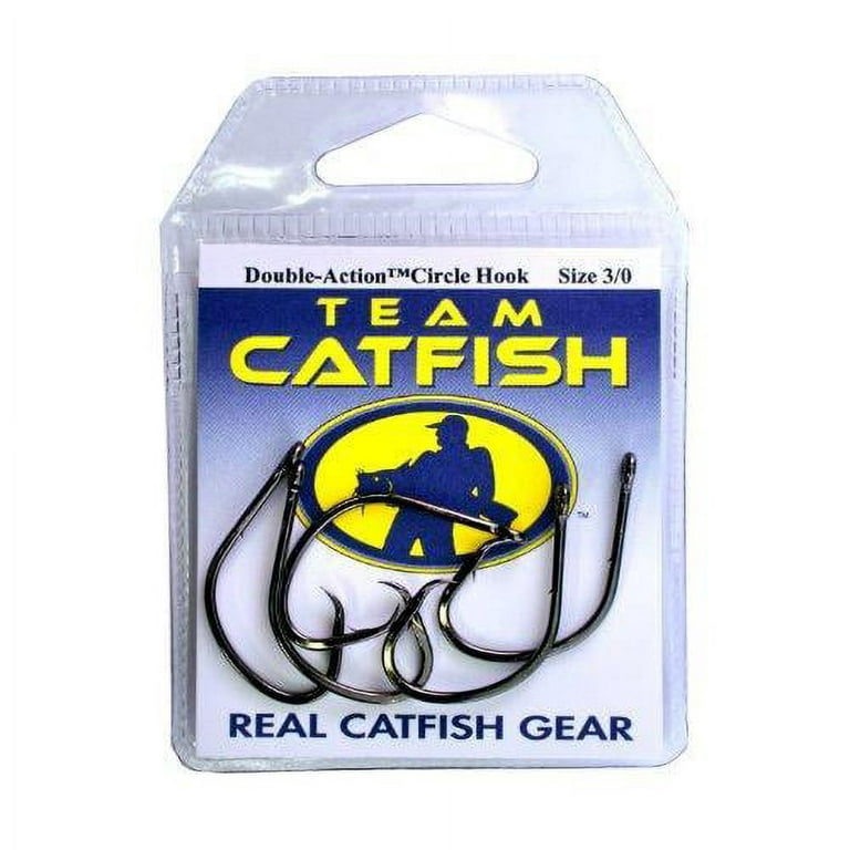Team Catfish Double Action Circle Hook, Size 3/0, 5 Count 