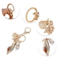 thumbnail image 3 of Ofertas Únicas 1 Pc Llavero Estilo Oceánico Acrílico Metal ["Estilo Oceánico 1"] Blanco Marrón Claro, 3 of 5