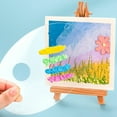 thumbnail image 3 of Acrylic Paint Palette Clear Art Palette Square Transparent Non-Stick Oil Paint Palette for Craft Art Painting Plate, 3 of 8