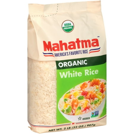 Mahatma Organic White Rice, 2-Pound Bag - Walmart.com