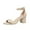 Beige, variant on Xfvqtps Heeled Sandal for Womens Chunky Block Mid Heels Ankle Adjustable Buckle Strap Open Toe Solid Color Non Slip Dressy Work Party Summer Sandals Beige