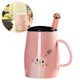 thumbnail image 3 of Linda taza de gato Taza de café de cerámica con cuchara de acero inoxidable de gatito, regalo de taza de café novedoso para los amantes de los gatos Adepaton LKX-1447-2, 3 of 6