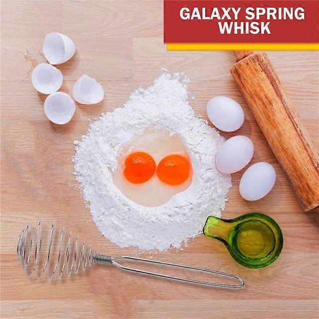 Spring Coil Wire Whisk Hand Mixer Blender Egg Beater Stainless Steel Tool