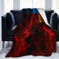 thumbnail image 4 of Manta de franela con la bandera de la República Socialista Federativa Soviética de Rusia en estilo ahumado para sofá, 40 x 30 pulgadas, muy suave y acogedora, para sofá, silla y cama, 4 of 8