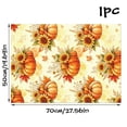thumbnail image 6 of OKKVV Fall Wrapping Paper Thanksgiving Pumpkin Sunflower Maple Leaf Harvest Glossy Copperplate Gift Wrap DIY Holiday Box Packaging Craft Supply for Home Party Gift Wrapping 27.56in Wide 19.69in Tall, 6 of 6