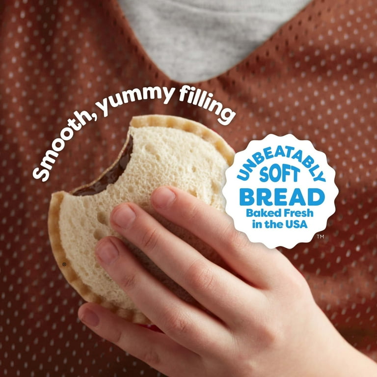 Smucker's Uncrustables Chocolate Flavored Hazelnut Spread Sandwich, 1.8 oz, 10 count (Frozen)