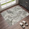 thumbnail image 6 of BERTHMEER 2'x3' Small Area Rugs for Bathroom Bedroom Entryway Kitchen Dorm Entrance Non Slip Washable Modern Abstract Distressed Contemporary Indoor Rugs,Green, 6 of 6