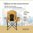 thumbnail image 3 of ARROWHEAD OUTDOOR Portable Folding Camping Quad Chair w/ 4-Can Cooler, Cup-Holder, Heavy-Duty Carrying Bag w/ Easy Carry Shoulder Strap, 3 of 7