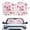 Cherry Blossoms, variant on HUIACONG Tropical Sunset Palm Print Foldable Sunshade Block Sun Rays Easy Storage Windshield Sun Shade for Car Windshield Trucks Windshield Covers