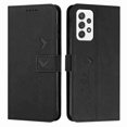thumbnail image 4 of Allytech For Samsung Galaxy A53 5G Wallet Case, Magnetic PU Leather ID Cash Credit Card Slots Heart Pattern Clover Kickstand with Wrist Strap For Samsung A53 5G, Black, 4 of 7