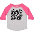 thumbnail image 3 of Inktastic Little Diva Cute Heart Design Girls Toddler T-Shirt, 3 of 5