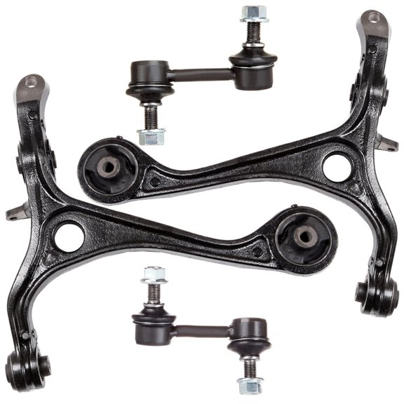 SCITOO 4pcs Front Suspension Kit Lower Control Arm Sway Bar Link Fit 2003-2007 For Honda For Accord