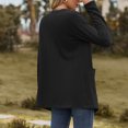 thumbnail image 6 of Lovskoo Cardigan Sweaters for Women Open Front Fall Spring Coat Long Sleeve Pocket Blouse Clothing Loose Oversized Winter Outerwear Tops Black, 6 of 8