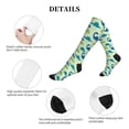 thumbnail image 6 of Bixox Cute Dinosaur Blue Green Print Compression Socks,Compression Socks Women & Men Circulation for Medical,Running,Athletic, 6 of 7