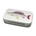 thumbnail image 1 of Organizador de moscas de caja de pesca de trucha de metal para pescadores de agua dulce pescadores al aire libre Medio, 1 of 8