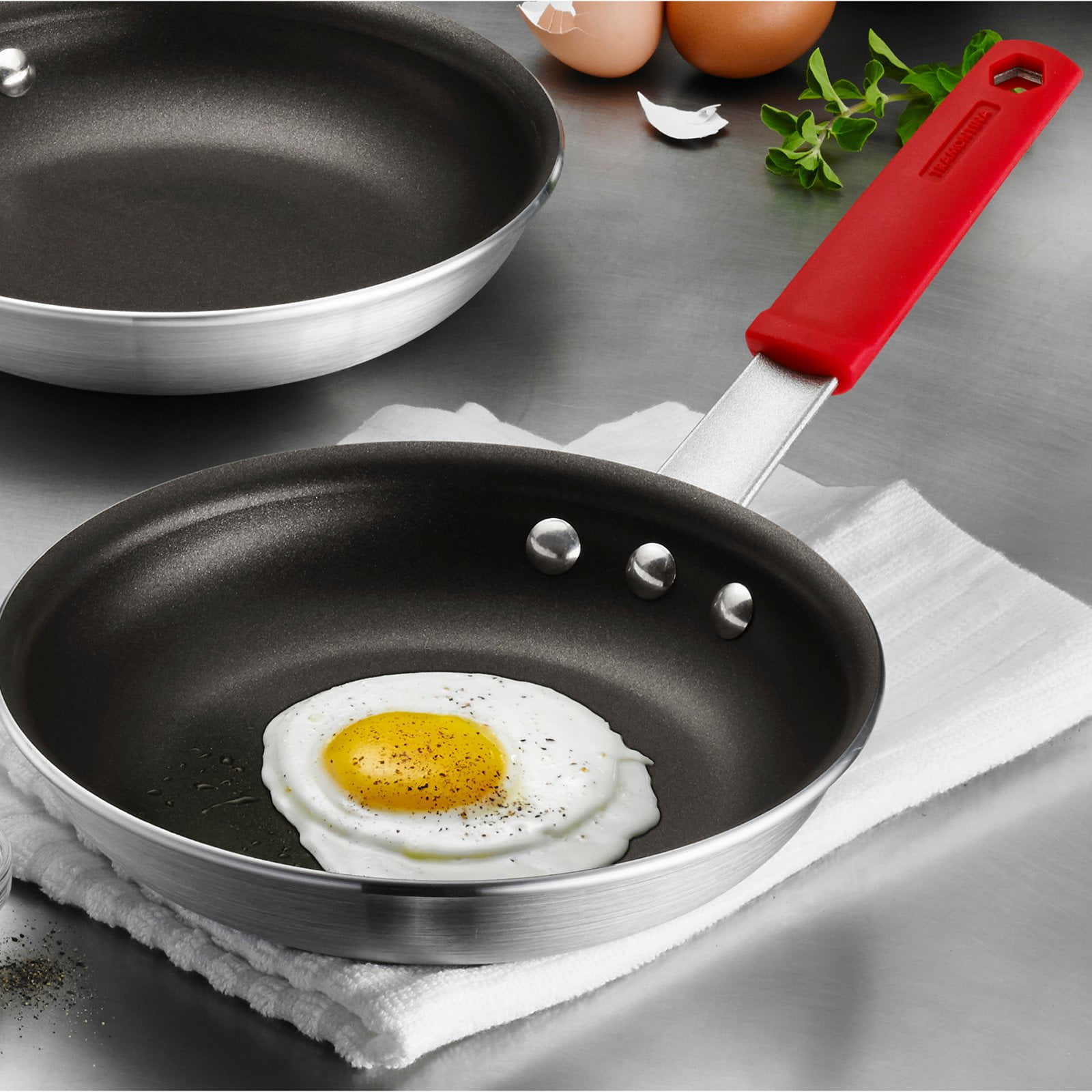 Tramontina Duo 8 in Stainless Steel Fry Pan with Nonstick Interior