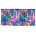 thumbnail image 7 of Yayeee Kitchen Curtains Tier Set of 2 Light Filtering 57"x24" Over Sink Window Panels, Colorful Starfish, 7 of 7