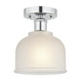 thumbnail image 4 of Innovations Lighting  Edison Dayton - 1 Light 6" Semi-Flush Mount Antique Copper/White, 4 of 5