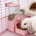 thumbnail image 1 of Dpityserensio Wall Mounted Automatic Pet Feeder And Water Dispenser Suitable For Hamsters Rabbits Small Dogs And Kittens A Dog Food Dispenser And Cats Water Bowl, 1 of 6
