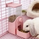 thumbnail image 1 of Comedero y dispensador de agua automático para mascotas de pared, apto para hámsteres, conejos, perros pequeños y gatitos. Dispensador de comida para perros y bebedero para gatos. Comedero de plástico, 1 of 6