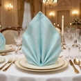 thumbnail image 2 of REGALWOVEN Set of 12 Cloth Napkins, Cotton Washable and Reusable Table Dinner Napkins for Restaurant, Weddings, Events Grass Green 16x16inch, 2 of 6