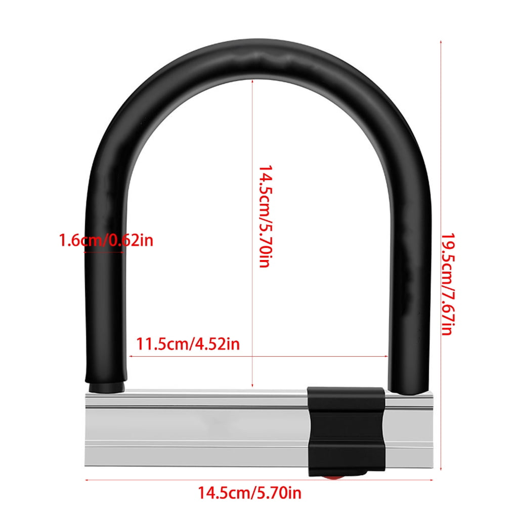 JZROCKER Electric Bicycles Lock Bicycles Locks Antitheft Bicycles Lock with 2 Keys for Electric Scooter Mountain Bikes