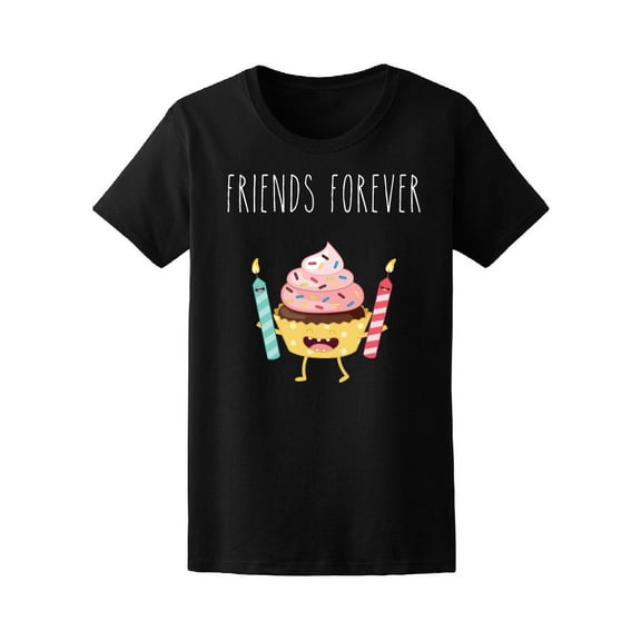 Cupcake With Candles Friends Tee Women's -Image by Shutterstock