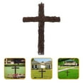 thumbnail image 5 of ELAYARD Rattan Cross Wall Decor Set, Retro Style Outdoor Garden Decoration, and Stylish Garden Ornament 1 Set, 5 of 10