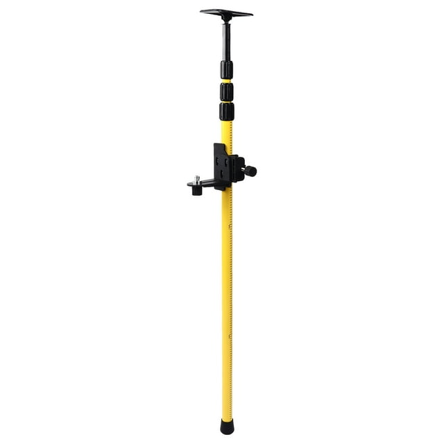 Leveling Telescoping Pole, Standard Thread Telescopic Pole High Load Capacity Easy To Fix For and Line Lasers