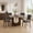 Walnut, variant on Leovanni Modern 48" 5-Piece Solid Wood Dining Table Set with 4 Upholstered Chairs, Rectangular Kitchen & Dining Room Set, Gray