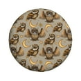 thumbnail image 3 of Rv Spare Tire Cover 17 inch - Moon Stars Owls Tire Covers for Trailers, Adjustable Camper Spare Tire Cover, 3 of 7