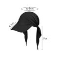 thumbnail image 7 of Women Muslim Headscarf Hat Pre Tied Hair Loss Turban Solid Color Chemo Baseball Cap Slouchy Bonnet Head Cover, 7 of 7