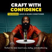The Beard Club Thickening Leave-in Beard Conditioner for Men, Sandalwood & Ginger, Hydrating Moisturizer and Softener for Daily Beard Care, 4 oz