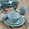 thumbnail image 2 of Pfaltzgraff® Trellis Coastal 16-Piece Dinnerware Set Teal, 2 of 10