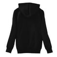 thumbnail image 4 of Oversize Hoodie for Women Fall Solid Warm Fleece Lined Zip Up Hooded Jacket With Pocket Lightweight Sweatshirts Black, 4 of 4