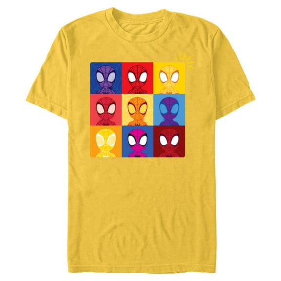 Marvel Spidey and His Amazing Friends Spider-Man Sense - Short Sleeve Blended T-Shirt for Adults - Customized-Yellow