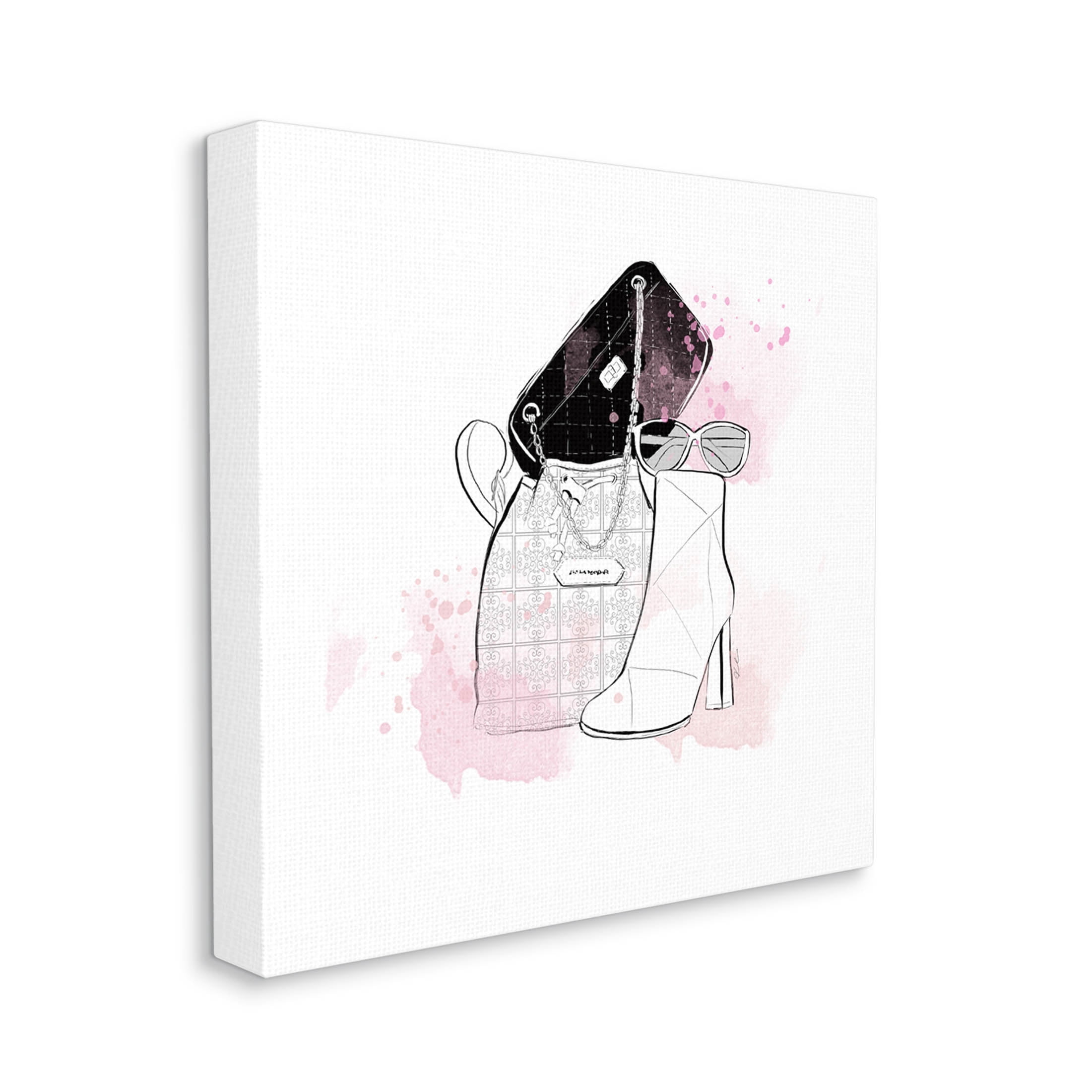 Stupell Industries Stylish Glam Fashion Purses Graphic Art Gallery Wrapped Canvas Print Wall Art, Design by Alison Petrie