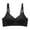 Black, variant on Xijirk Women Seamless Bra Jelly Thin Adjustable Straps Wirefree V Neck for Daily Home Wear,Black,L