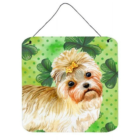 Morkie St Patricks Wall or Door Hanging Prints