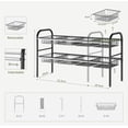 thumbnail image 4 of Organizador Bajo Fregadero, Organizador de Cocina Expandible de 2 Niveles con 8 cestas metálicas Extraíbles, Adecuado para cocinas, baños, etc.Anchura 52-82 cm Ajustable, 4 of 15